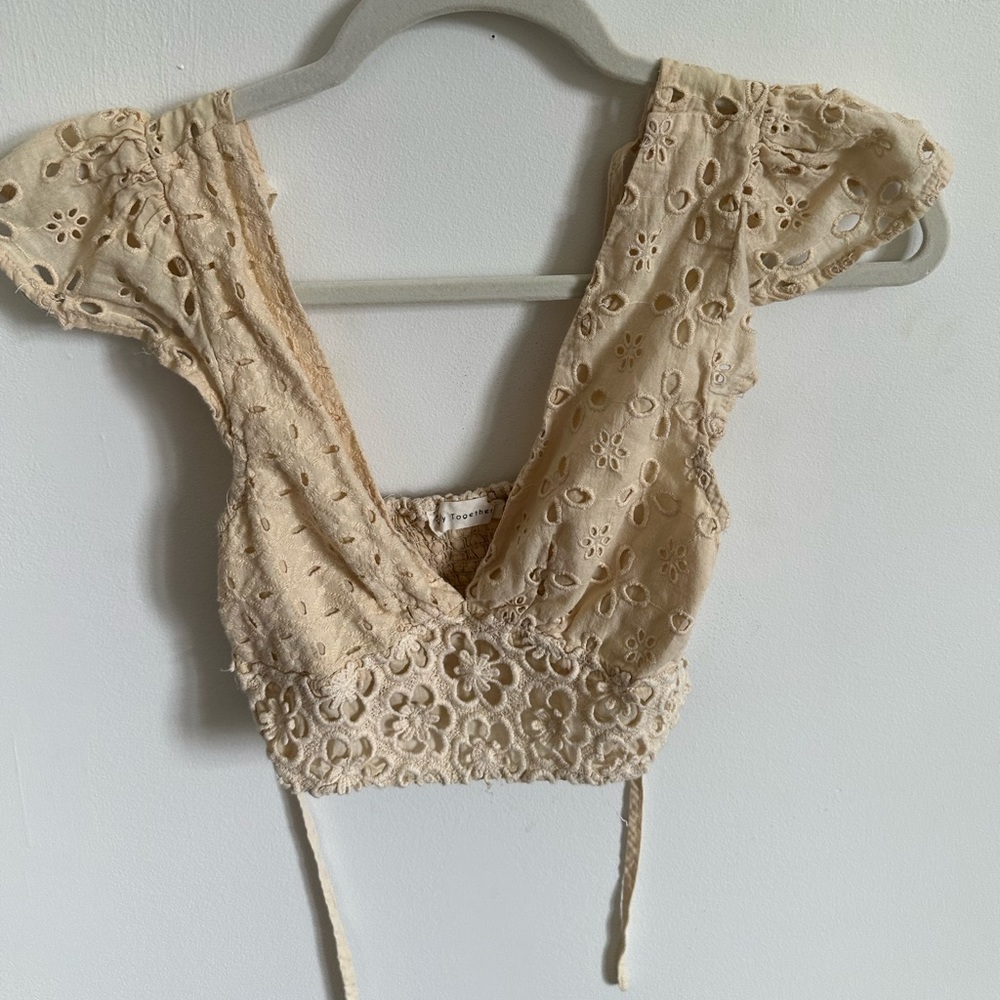 cute tan crop top